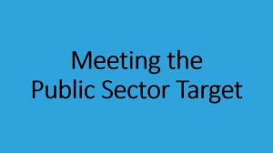 Meeting the public sector target