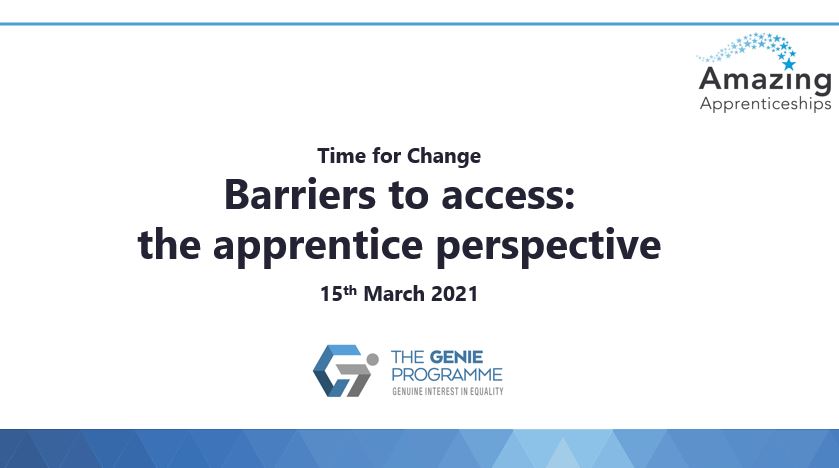 Time For Change: Barriers to Access, The Apprentice Perspective Recording
