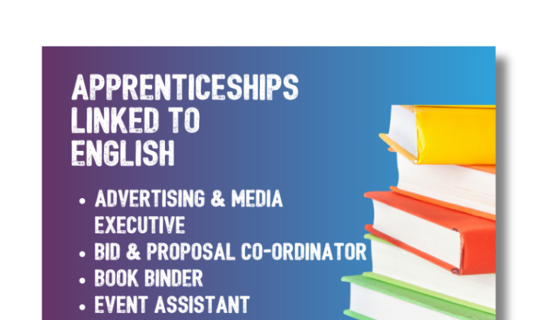 Apprenticeships Linked To English Poster