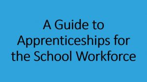 A guide to apprenticeships for the school workforce