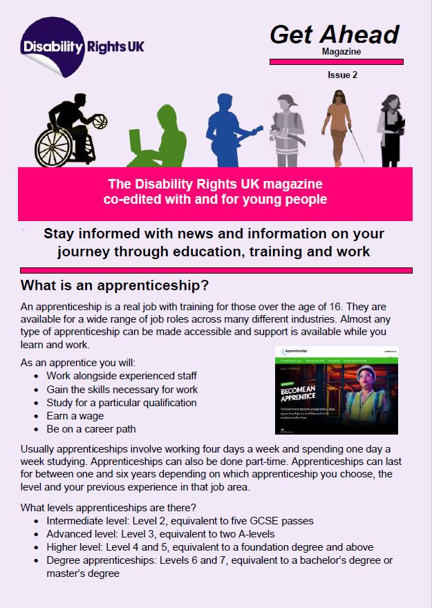 Get Ahead Magazine Issue 2 – Disability Rights UK
