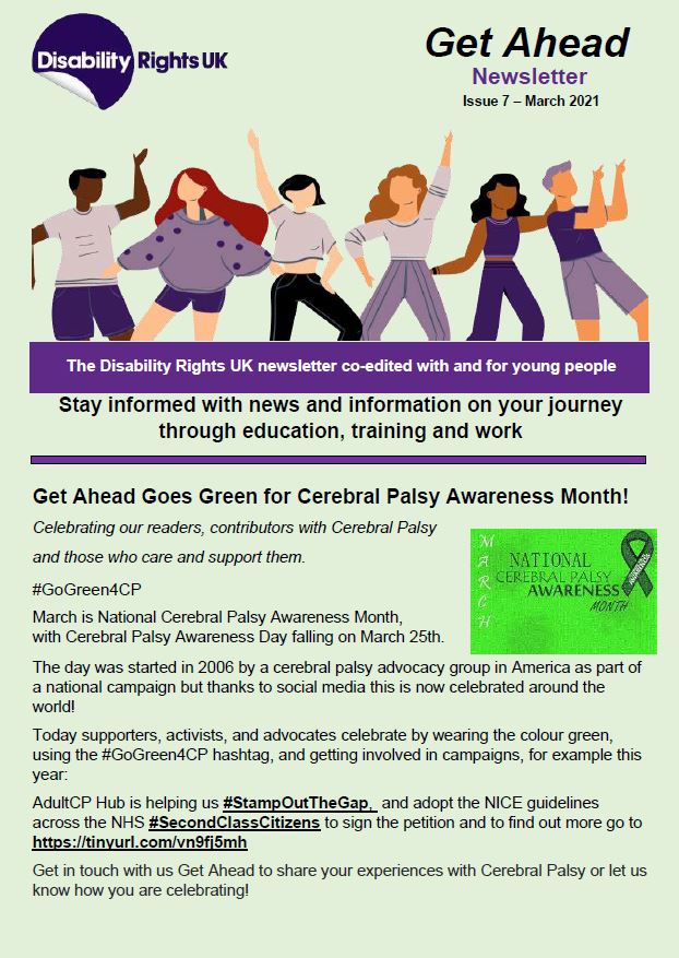 Get Ahead Newsletter Issue 7 – Disability Rights UK