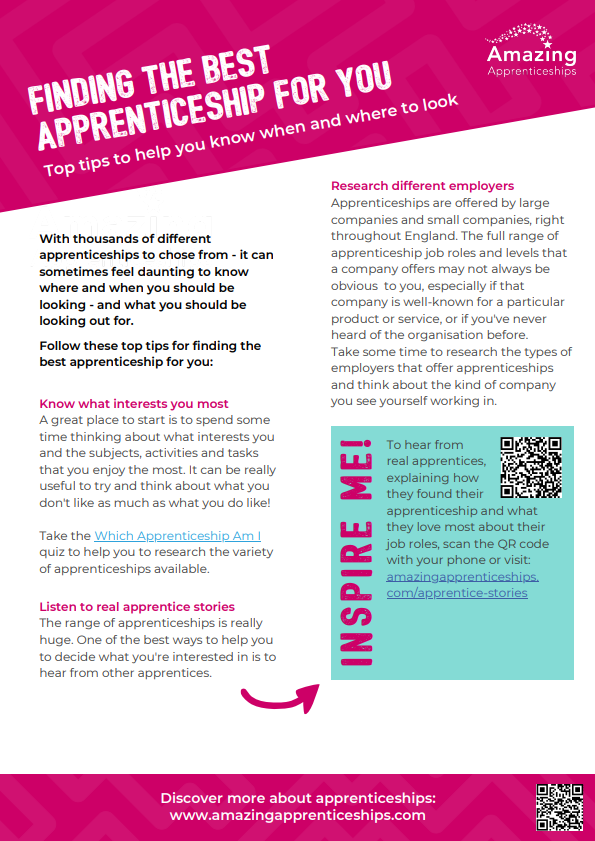 Rapid Read: Finding the best apprenticeship for you