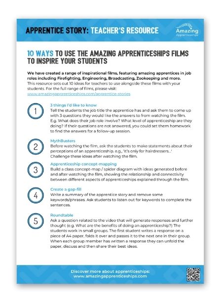 10 ways to use the Apprentice Story films