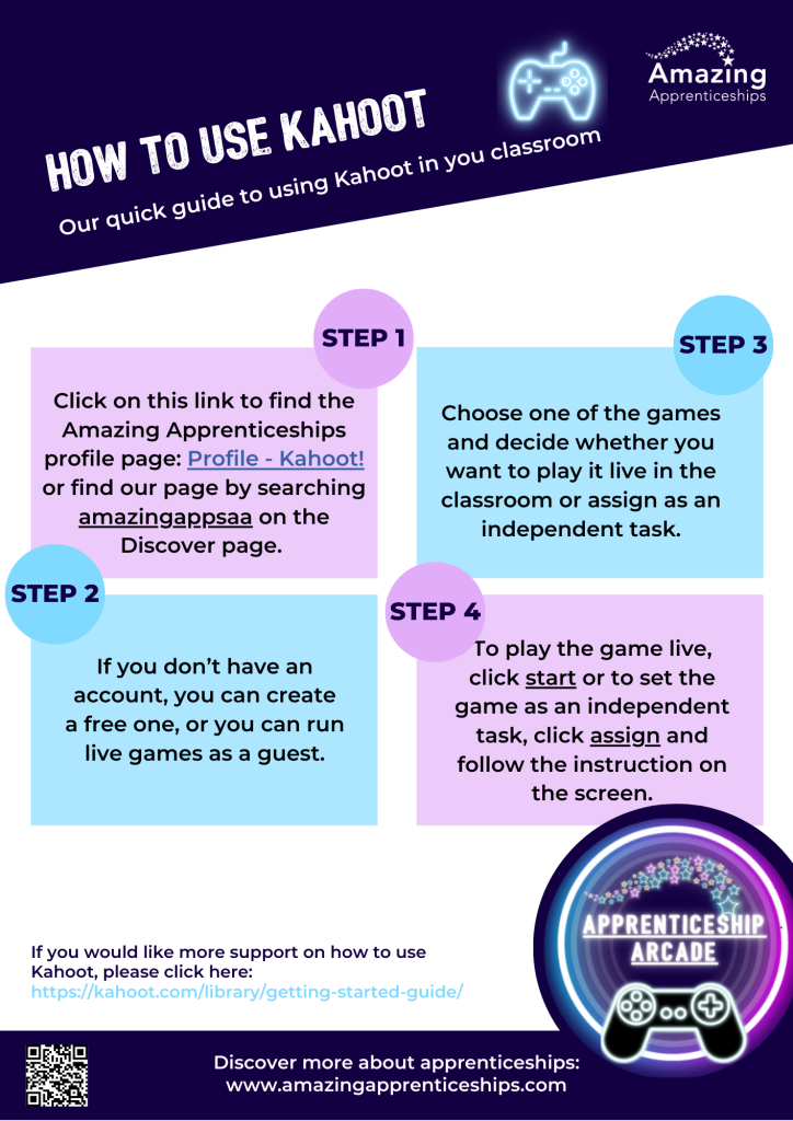 Short Guide to Kahoot - Amazing Apprenticeships