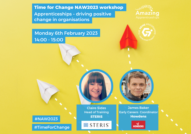 Join Howdens and Steris IMS for an employer masterclass on using apprenticeships to drive positive change in organisations during NAW 2023