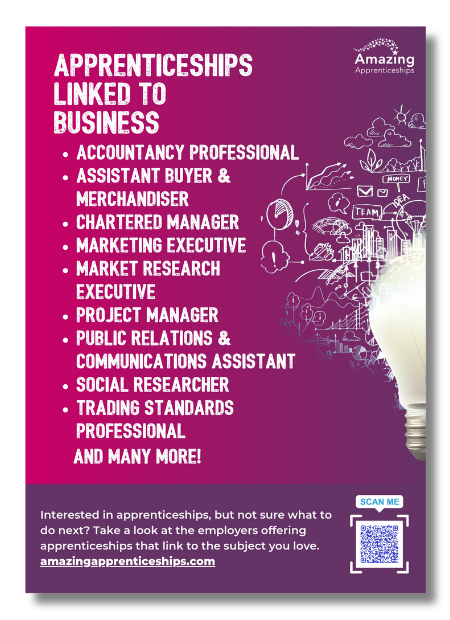 Apprenticeships Linked To Business Poster