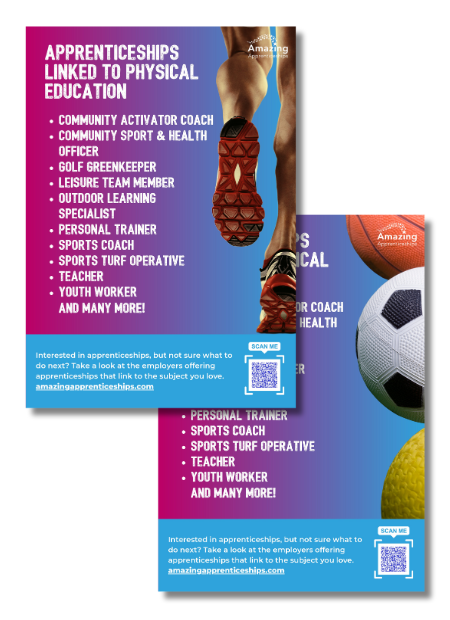 Apprenticeships Linked To Physical Education Posters