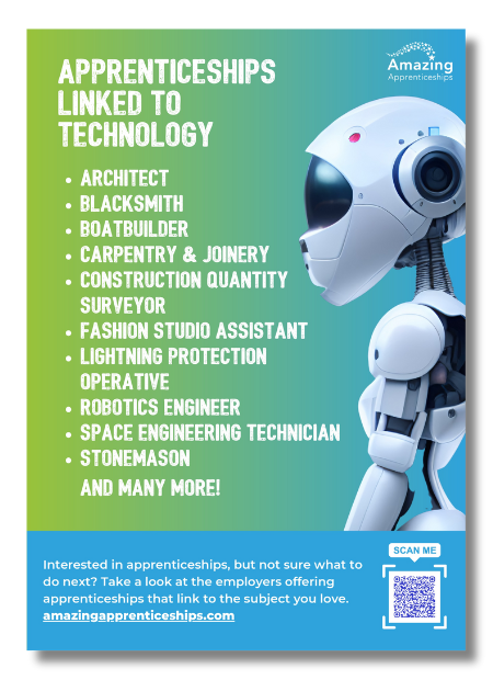 Apprenticeships Linked To Technology Poster