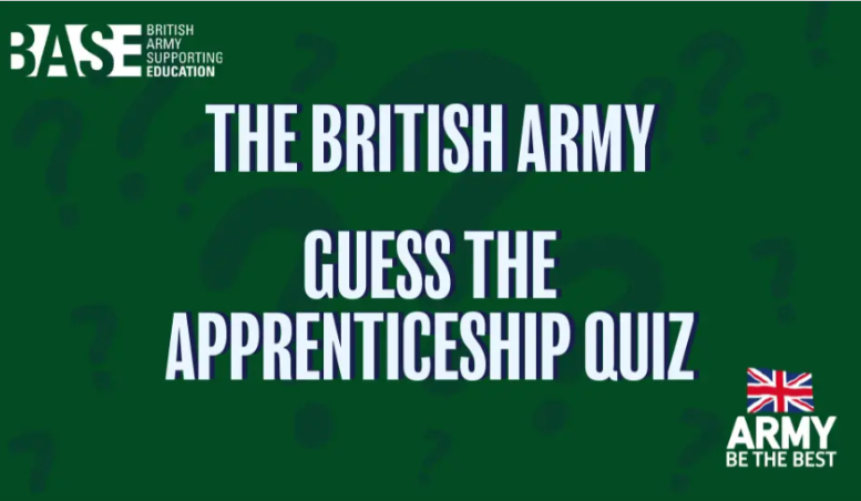 Guess the Army apprenticeship quiz