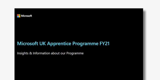 Webinar Slides – Apprenticeships with Microsoft