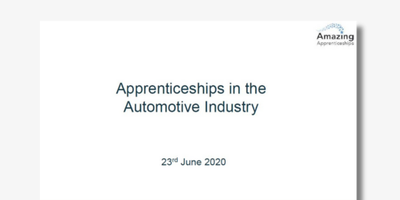 Webinar Slides – Automotive Apprenticeships