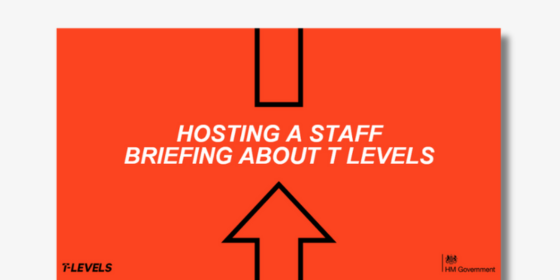 Slides: How to host a staff briefing on T Levels