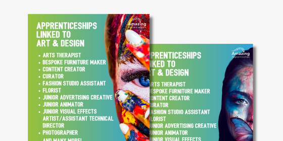 Apprenticeships Linked To Art & Design Poster