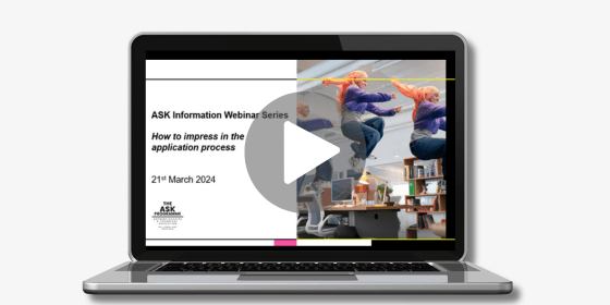 ASK Webinar: How to impress in the application process