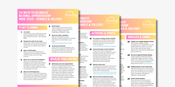 25 Ways To Celebrate NAW2025: Schools & Colleges