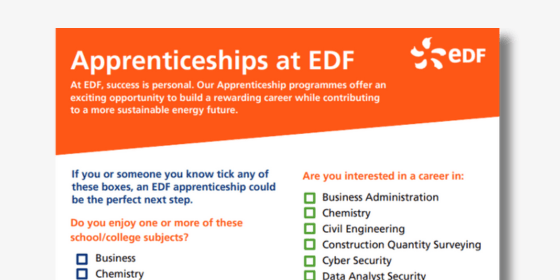 EDF Apprenticeship Flyer