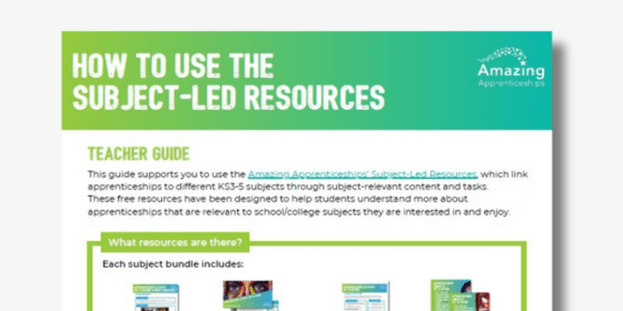 How To Use The Subject-led Resources