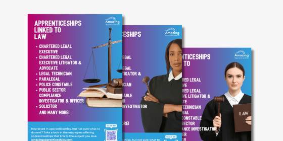 Apprenticeships Linked To Law Poster