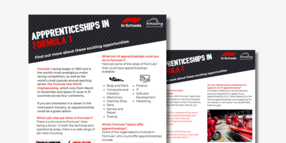 Apprenticeships in Formula 1 Guide