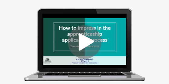 Ask Webinar: How To Impress In The Apprenticeship Application Process